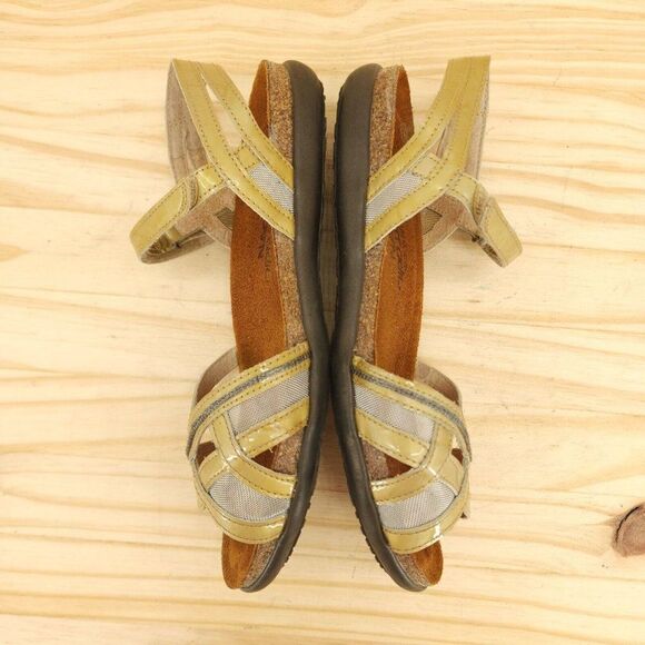 Naot Womens Sandals Sz 5 36 Tan Ankle Strap Open Toe Comfort Shoes Retro Y2K - Picture 6 of 9